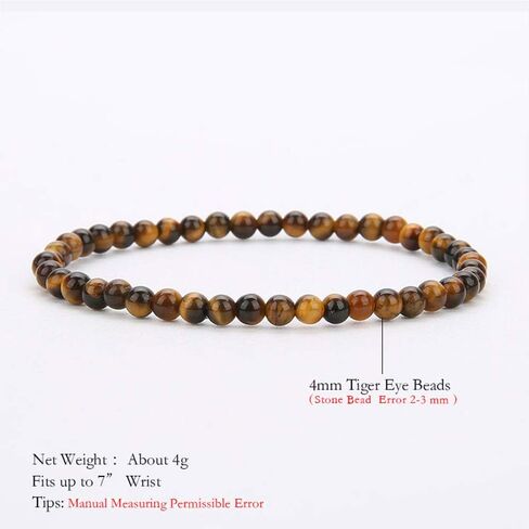 BALIBALI 4MM Mini Gemstone Energy Bracelets Tiny Bracelet Natural Stone Statement Bracelet Charm Beaded Couples Bracelets in Kuwait