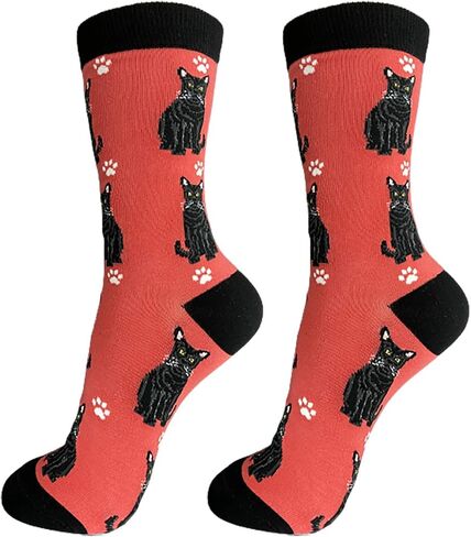 E&S Imports Pet Lover Socks - All Season - One Size Fits Most - for Women and Men – Cat and Dog Gifts in Kuwait