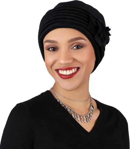 Womens Hat Luxury Fleece Beanie Cloche Cancer Headwear Chemo Cap Ladies Winter Head Coverings Lauren in Saudi Arabia