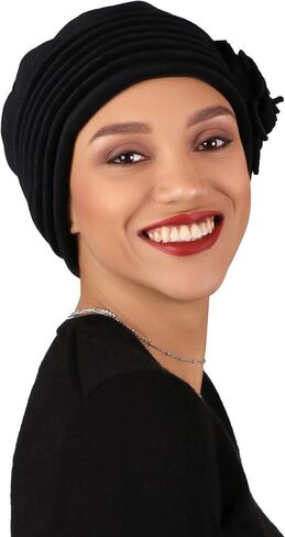 Womens Hat Luxury Fleece Beanie Cloche Cancer Headwear Chemo Cap Ladies Winter Head Coverings Lauren in Saudi Arabia