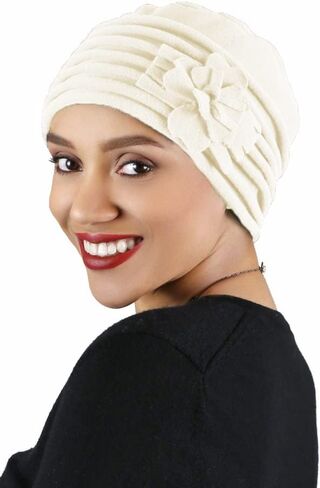 Womens Hat Luxury Fleece Beanie Cloche Cancer Headwear Chemo Cap Ladies Winter Head Coverings Lauren in Saudi Arabia