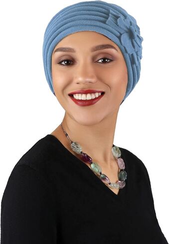 Womens Hat Luxury Fleece Beanie Cloche Cancer Headwear Chemo Cap Ladies Winter Head Coverings Lauren in Saudi Arabia