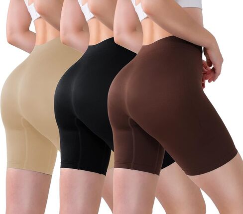 RILIAM Women Slip Shorts for Under Dresses Seamless Boyshorts Panties Anti Chafing Underwear Shorts Thigh Slimmer in Saudi Arabia