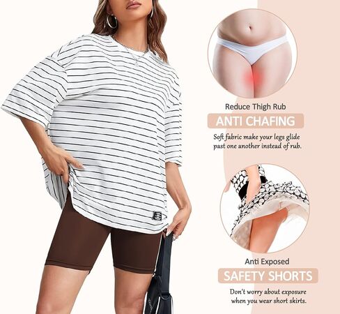 RILIAM Women Slip Shorts for Under Dresses Seamless Boyshorts Panties Anti Chafing Underwear Shorts Thigh Slimmer in Saudi Arabia