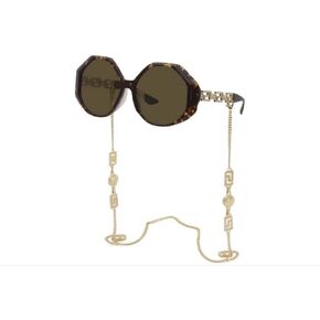 Versace VE4395 Sunglasses - (534673) Havana/Dark Brown - 59mm in Kuwait