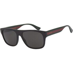 GUCCI 0341 Black Web Stripe Square POLARIZED Sunglasses in Saudi Arabia