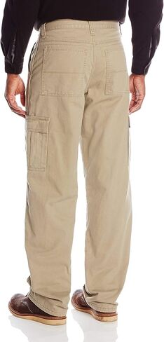 سراويل Wrangler Authentics الرجالية الكلاسيكية الطويلة والكبيرة من نسيج مضلع مريح للجيب in Kuwait