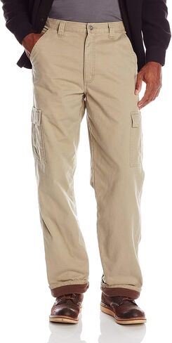 سراويل Wrangler Authentics الرجالية الكلاسيكية الطويلة والكبيرة من نسيج مضلع مريح للجيب in Kuwait