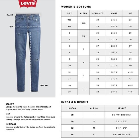 Levi's® Womens 311 Shaping Skinny Maui Views 29 30 in Kuwait