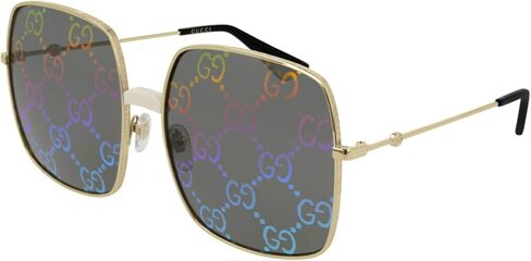 Gucci GG0414S 003 Endura Gold/Ivory GG0414S Square Sunglasses Lens Category 3, 60-17-140 in Saudi Arabia