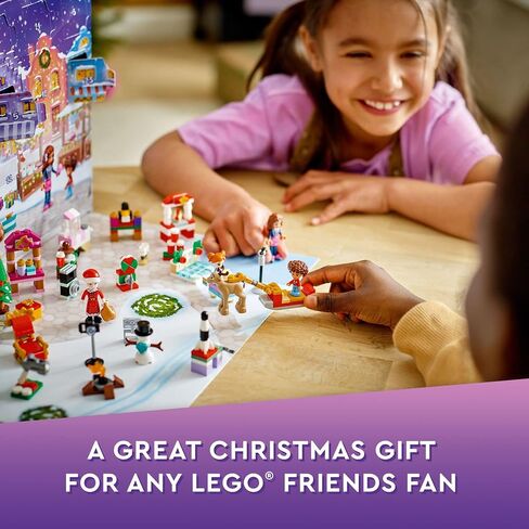 LEGO Friends 2022 Advent Calendar 41706 Building Toy Set; 24 Gifts and Holiday Toys, Including Santa’s Sleigh; for Kids, Boys and Girls, Ages 6+ (312 Pieces) in Saudi Arabia