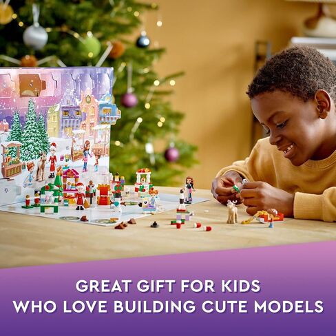 LEGO Friends 2022 Advent Calendar 41706 Building Toy Set; 24 Gifts and Holiday Toys, Including Santa’s Sleigh; for Kids, Boys and Girls, Ages 6+ (312 Pieces) in Saudi Arabia