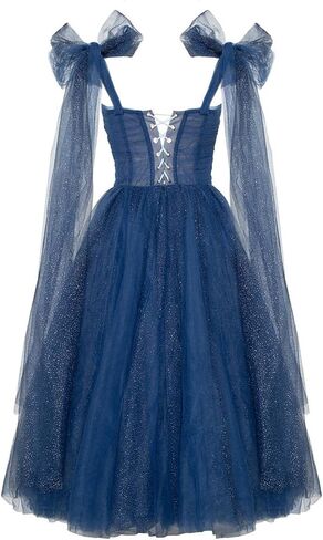 YJNXHN Women's Sweetheart Evening Dresses for Wedding Prom Party Gown A Line Tulle Tea Length in Saudi Arabia