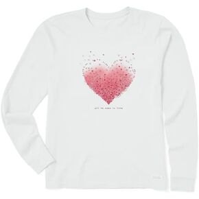تي شيرت نسائي بأكمام طويلة Scattered Hearts من Life is Good in Kuwait