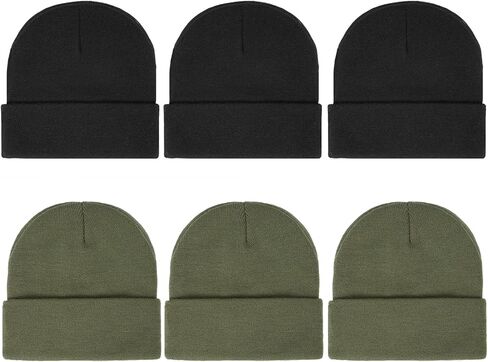 قبعة صغيرة من ماسترسميث مكونة من 6 قطع بأساور للنساء والرجال باللون الأسود/الأخضر in Kuwait