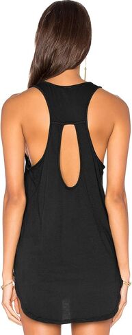 Muzniuer Yoga Workout Tops for Women Backless Long Tank Workout Shirts Cover up Summer Sleeveless T Shirts in Kuwait
