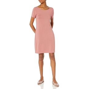 Amazon Essentials Women's Jersey Standard-fit Ballet-Back T-Shirt Dress (Previously Daily Ritual) in Saudi Arabia