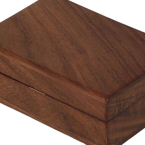 S.B.ARTS Premium Wooden Mini Jewellery Box Plain -Trinket Box for Ladies-Jewellery Storage Case-Antique Look-Traditionally Handcrafted-Home Decor Accessories-Ideal Gift for Women, Girls. in Saudi Arabia