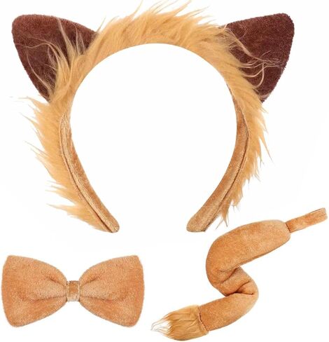 Kuscul Halloween Animal Costume Accessories Headband Tail Ears Bow Tie Tail Tutu for Toddler Kids Fancy Dress Up Cosplay in Saudi Arabia