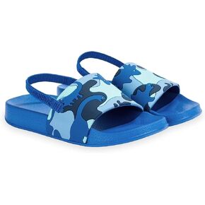 Toddler Slide Sandals Boys Girls Water Shoes Kids Slip On Sandal with Back Strap for Outdoor Summer Beach