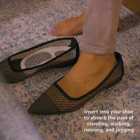 WalkFit Platinum Foot Orthotics & Shock Absorbing Pain Relief Gel Cushions Bundle | Relieves Foot Back Hip Leg and Knee Pain Men 12-12.5 in Kuwait