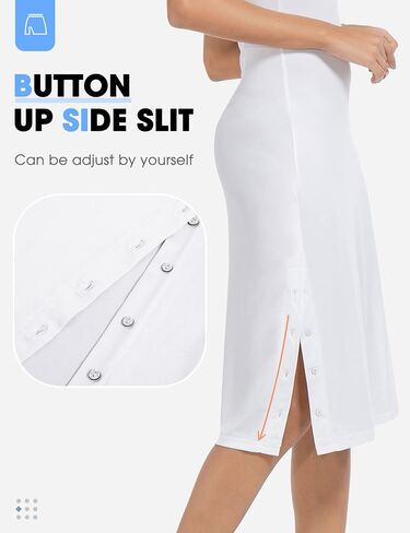 MANCYFIT Full Slip Dress for Women Spaghetti Strap Under Cami Slit Soft Sleeveless Nightgowns in Saudi Arabia
