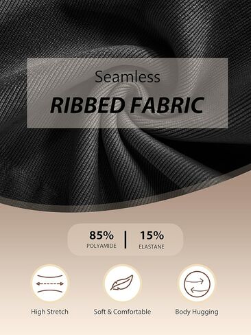 طقم مكون من 3 قطع من ملابس الجسم للنساء من تشارميا - بدلات الجسم للتحكم في البطن وأكمام قصيرة ورقبة مربعة مضلعة in Kuwait