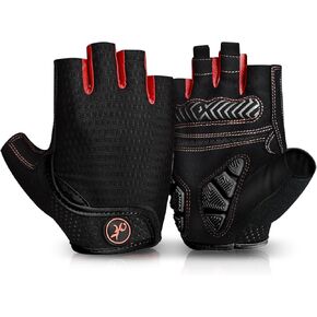 MOREOK Cycling Gloves Bike Gloves for Men/Women-[Breathable Anti-Slip 5MM Gel Pad] Biking Gloves Half Finger Road Bike MTB Bicycle Gloves-for Cycling/Fitness/Motorcycle/Gym/Outdoor Sports