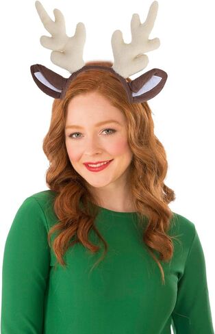 اوركيف طوق شعر على شكل قرن قرن الرنة للكريسماس، طوق راس للكريسماس، طوق شعر الرنة لمستلزمات حفلات الكريسماس والعطلات in Kuwait