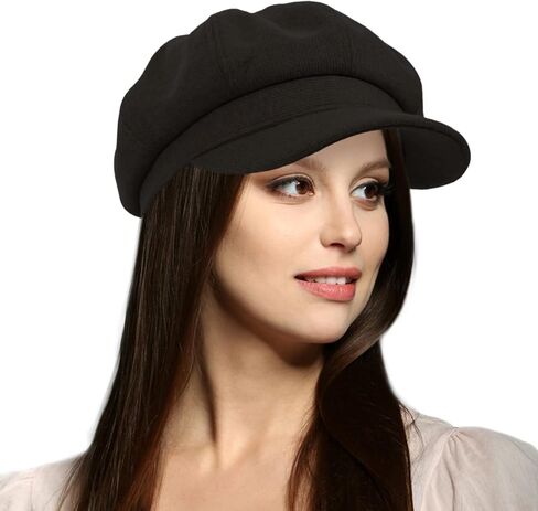Womens Newsboy Cap Bakerboy Cabbie Gatsby Visor Beret Hat Tweed Girls Pageboy Caps for Womens in Kuwait