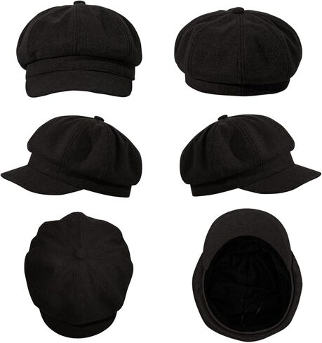 Womens Newsboy Cap Bakerboy Cabbie Gatsby Visor Beret Hat Tweed Girls Pageboy Caps for Womens in Kuwait