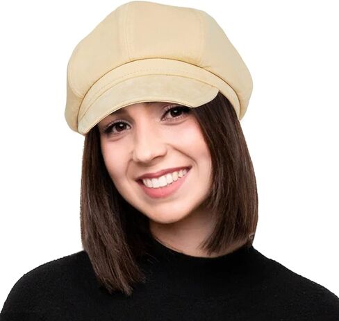 Womens Newsboy Cap Bakerboy Cabbie Gatsby Visor Beret Hat Tweed Girls Pageboy Caps for Womens in Kuwait