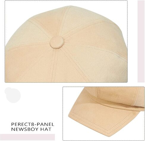 Womens Newsboy Cap Bakerboy Cabbie Gatsby Visor Beret Hat Tweed Girls Pageboy Caps for Womens in Kuwait