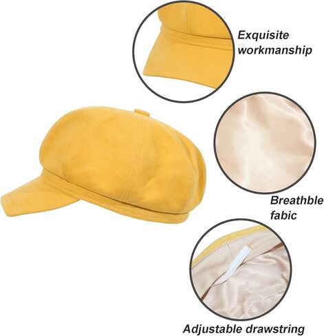 قبعة موزع الصحف للسيدات، قبعة بيكر بوي تاكسي أجرة جاتسبي، قبعة بيريه من التويد للفتيات، قبعات Pageboy للنساء in Kuwait