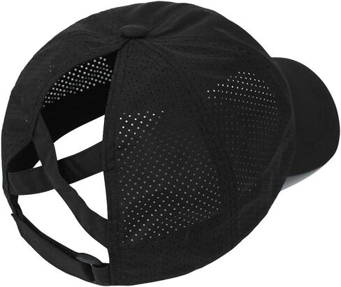 Womens Criss Cross Ponytail Hat Quick Drying Baseball Cap Sun Hats UV Protection Sport Cap in Kuwait
