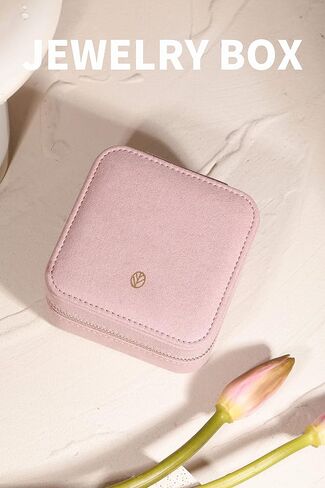 S.Leaf Mothers Day Gifts Travel Jewelry Organizer Travel Jewelry Boxes for Women Small Jewelry Travel Case Box Portable Travel Jewelry Case Jewelry Organizer Travel Case Mini Jewelry Travel Case in Kuwait