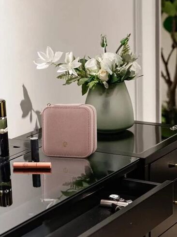 S.Leaf Mothers Day Gifts Travel Jewelry Organizer Travel Jewelry Boxes for Women Small Jewelry Travel Case Box Portable Travel Jewelry Case Jewelry Organizer Travel Case Mini Jewelry Travel Case in Kuwait