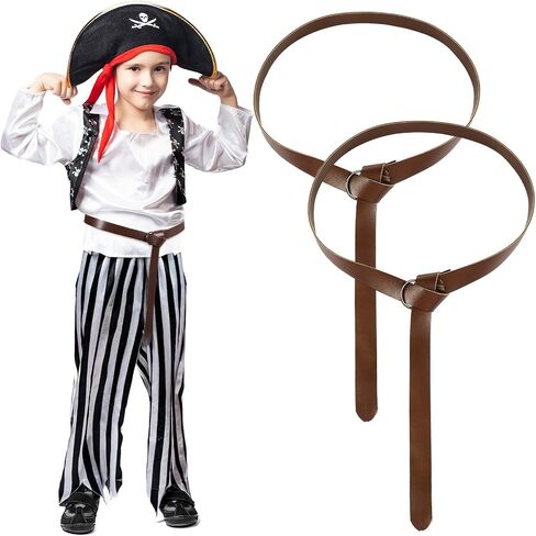 2 Pcs Kids Medieval Belt Halloween Renaissance Belt Kids Viking Belt Costume Children Pu O Ring Belt for Kids Boy Embossing Knight Belt for Medieval Costume Halloween Renaissance Exposition Circus in Saudi Arabia