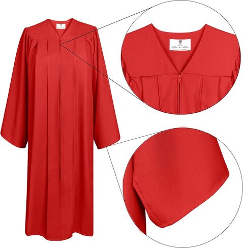 رداء جوقة GradPlaza غير اللامع لتأكيد أو زي معمودية الكنيسة، ثوب التخرج للمدرسة in Kuwait