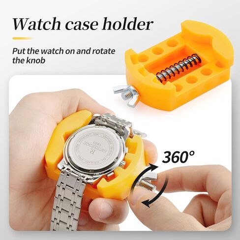 ايفينترونيك مجموعة ادوات استبدال بطارية الساعة، مجموعة اصلاح الساعة مع مجموعة ادوات سوار الساعة، اداة ازالة ظهر الساعة من الستانلس ستيل، تتضمن اداة قضيب زنبركي 2 في 1، حامل حافظة الساعة، ملاقط in Kuwait