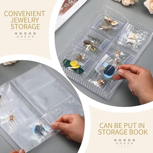 GSXRB PVC Anti Tarnish Jewelry Bags,Jewelry Bags Clear Plastic. Jewelry Pouch for Jewelry Rings and Earrings (100 pcs，3.14x4.72 inches) in Saudi Arabia