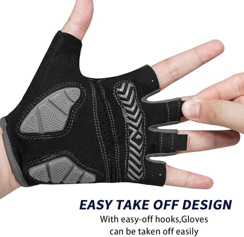 MOREOK Cycling Gloves Bike Gloves for Men/Women-[Breathable Anti-Slip 5MM Gel Pad] Biking Gloves Half Finger Road Bike MTB Bicycle Gloves-for Cycling/Fitness/Motorcycle/Gym/Outdoor Sports in Kuwait