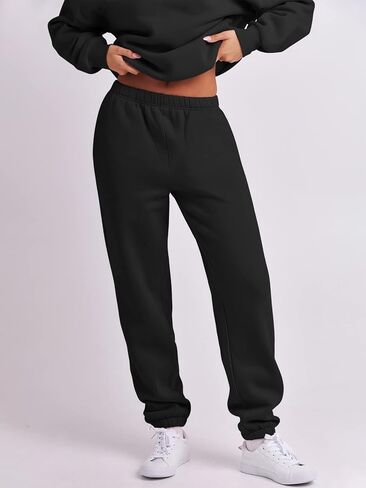 ANRABESS Women 2 Piece Outfits Sweatsuit Oversized Half Zip Sweatshirt Jogger Sweatpants Tracksuit Lounge Set 2025 Clothes in Kuwait