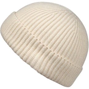 MaxNova Knit Cuff Short Fisherman Beanie for Men Women Warm Hats in Kuwait