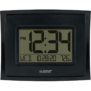 La Crosse Technology WT-8002U-B-INT Digital Black Clock with Indoor Temperature in Kuwait