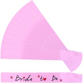 12 Pieces Blank Satin Sashes Plain Sashes Party Accessory for Wedding Party DIY Supplies (Black)