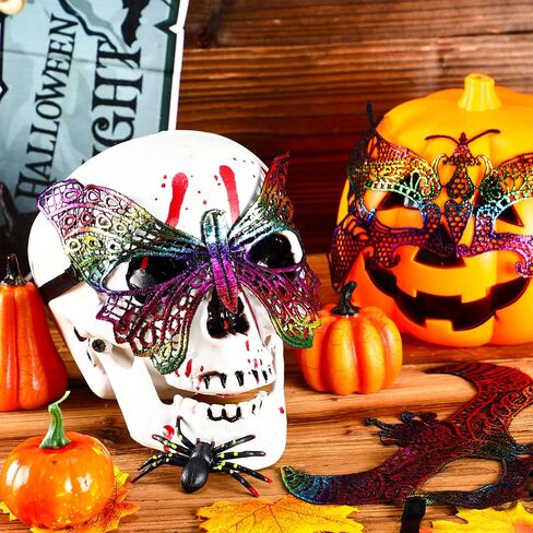 50 Pieces Lace Mask Masquerade Venetian Eyemask Women Flexible Masks for Masquerade Carnival Ball Birthday Halloween Costume in Kuwait