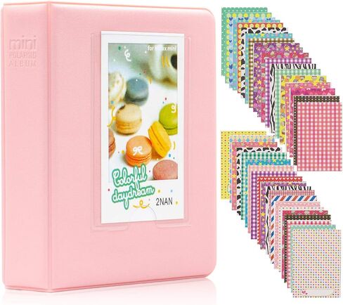 Ablus 64 Pockets Photo Album for Fujifilm Instax Mini 11 90 70 50S 26 25 9 8 8+ 7S Instant Camera, Polaroid Snap Z2300 PIC-300P Film & Kpop Photocards (Light Purple) in Saudi Arabia