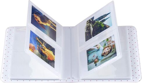 Ablus 64 Pockets Photo Album for Fujifilm Instax Mini 11 90 70 50S 26 25 9 8 8+ 7S Instant Camera, Polaroid Snap Z2300 PIC-300P Film & Kpop Photocards (Black) in Saudi Arabia
