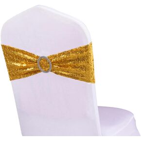 All Around Sequin Baby Blue Chair Sashes 50 Pack, Baby Blue Sequin Chair Sashes for Wedding Party Folding Chair Decoration, Sequin Chair Bands Bows for Fiesta Event Decorations in Saudi Arabia